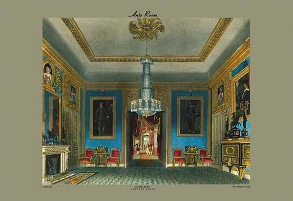 Ante Room - Carlton House (Looking North) by C. Wild - Art Print