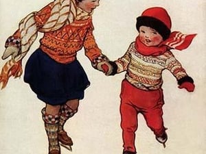 Winter Skates by Jessie Willcox Smith - Art Print