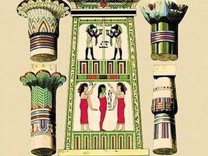 Egyptian Ornamental Architecture by John Gardner Wilkinson - Art Print