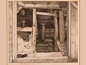 Cat and Mill by George Marples - Art Print