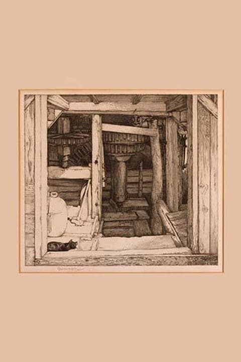 Cat and Mill by George Marples - Art Print