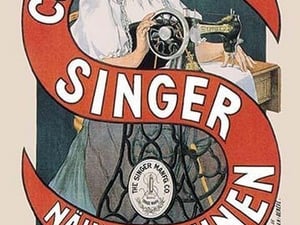 Compagnie Singer Nahmaschinen - Art Print