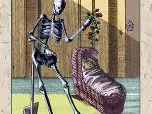 Death Visits a Child - Art Print