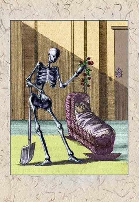 Death Visits a Child - Art Print