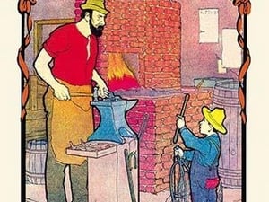 The Blacksmith by H.O. Kennedy - Art Print