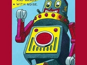 Mechanical Wind-Up Atomic Robot - Art Print