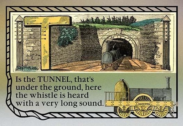 T is the Tunnel - Art Print