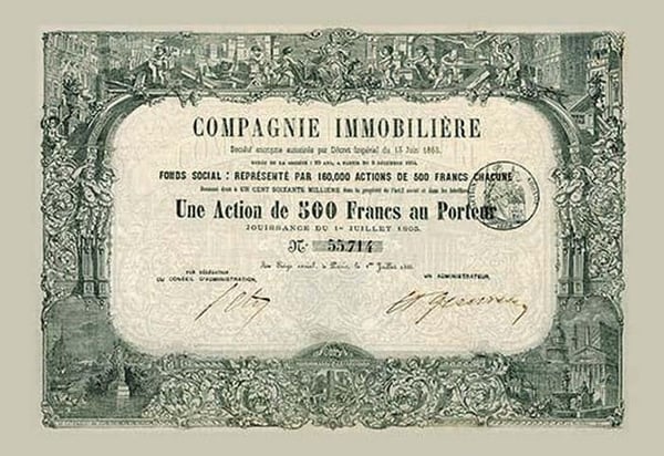 Compagnie Immobiliere - Art Print