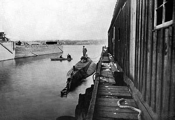 The Holland Submarine Torpedo Boat #2 - Art Print