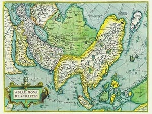 Asia by Abraham Ortelius - Art Print