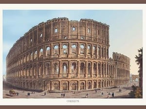 Coliseum by M. DuBourg - Art Print