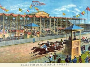 Brighton Beach Race Course by NY Litho - Art Print