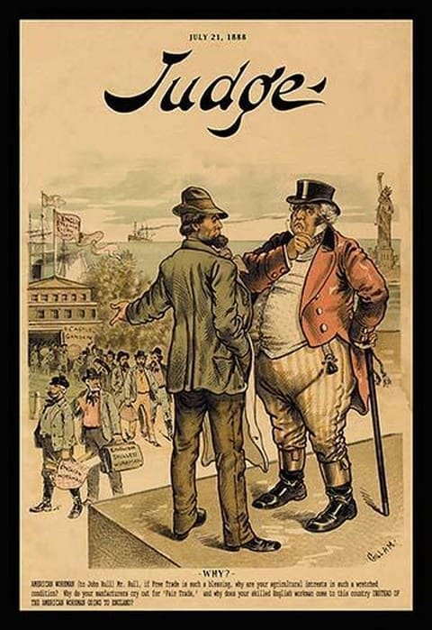 Judge Magazine: Why? by Bernhard Gillam - Art Print