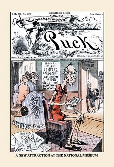 Puck Magazine: A New Attraction at the National Museum by Frederick Burr Opper - Art Print