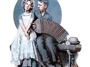 Accordion Player - Art Print