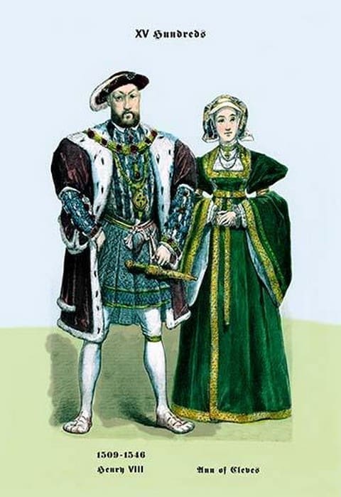 Henry VIII and Ann of Cleeves by Richard Brown - Art Print