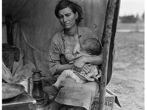 Migrant agricultural worker's family by Dorothea Lange #3 - Art Print