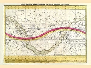 A Celestial Planisphere or Map of the Heavens by W. G. Evans - Art Print