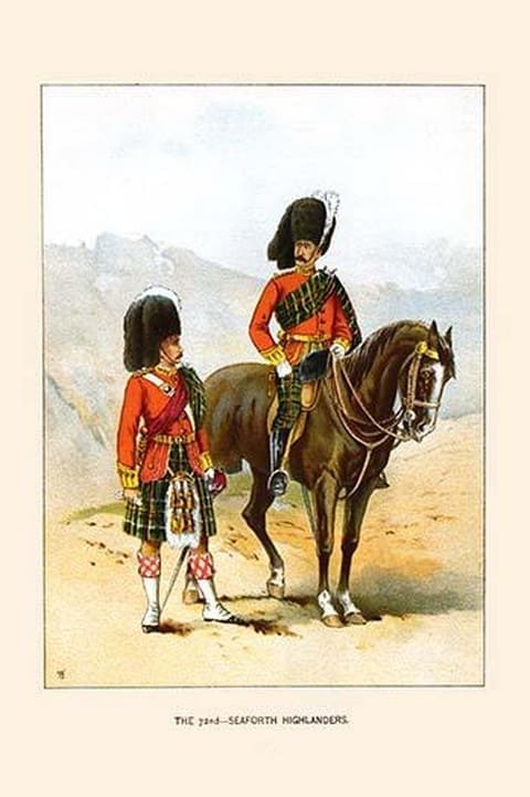 72nd Seaforth Highlanders by Walter Richards - Art Print