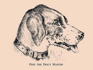 Find the Dog's Master by American Puzzle Co. - Art Print