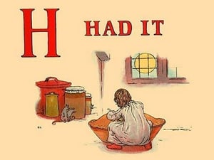 H - Had It by Kate Greenaway - Art Print