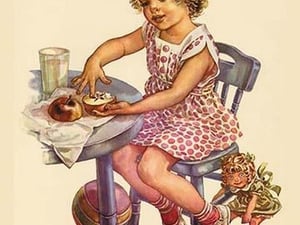 God Gives Food for All by Charlotte Ware - Art Print