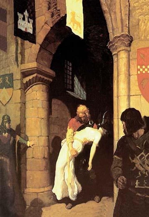 The Rescue of Helen by N.C. Wyeth - Art Print