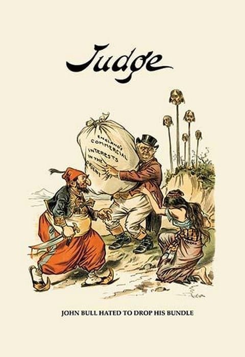 Judge: John Bull Hated to Drop His Bundle by Victor - Art Print
