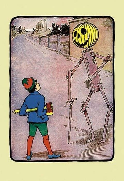 Tip and Jack Pumkinhead by John R. Neill - Art Print
