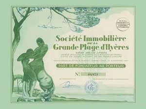Societe Immobiliere de la Grande Plage d'Hyeres - Art Print