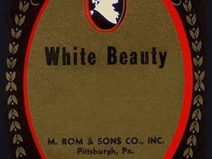 White Beauty Broom Label - Art Print