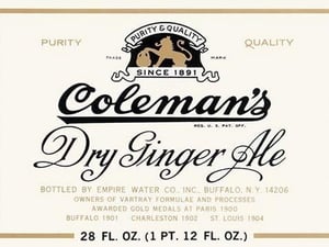 Coleman's Dry Ginger Ale - Art Print