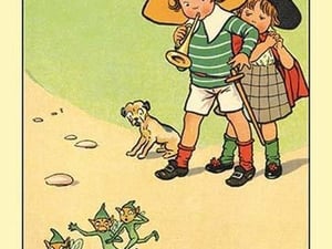 Jack and Jill Scaring the Elves by Rosa C. Petherick - Art Print
