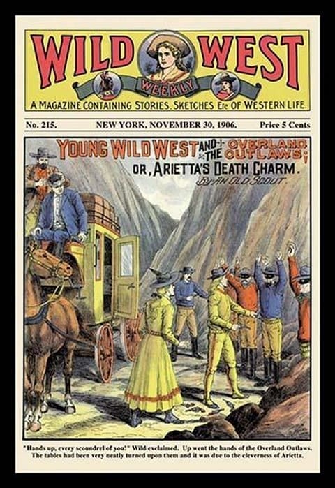 Wild West Weekly: Young Wild West and the Overland Outlaws - Art Print