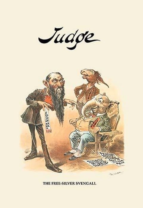 Judge: The Free-Silver Svengali by Bernhard Gillam - Art Print
