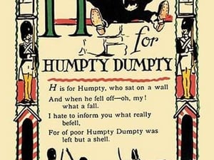 H for Humpty Dumpty by Tony Sarge - Art Print