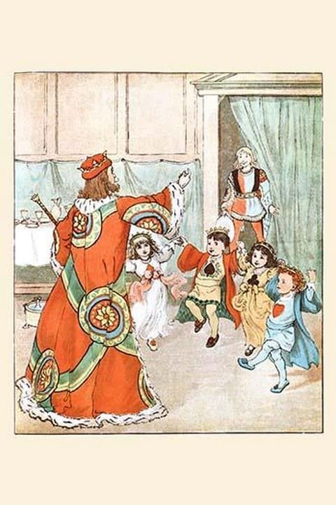 The King of Hearts called for those Tarts & beat the knave full sore by Randolph Caldecott - Art Print