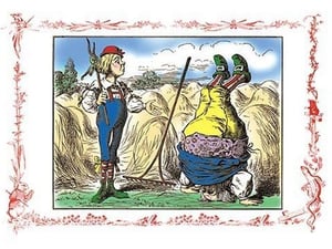 Alice in Wonderland: Father William and the Young Man by John Tenniel - Art Print