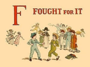 F Fought It by Kate Greenaway - Art Print