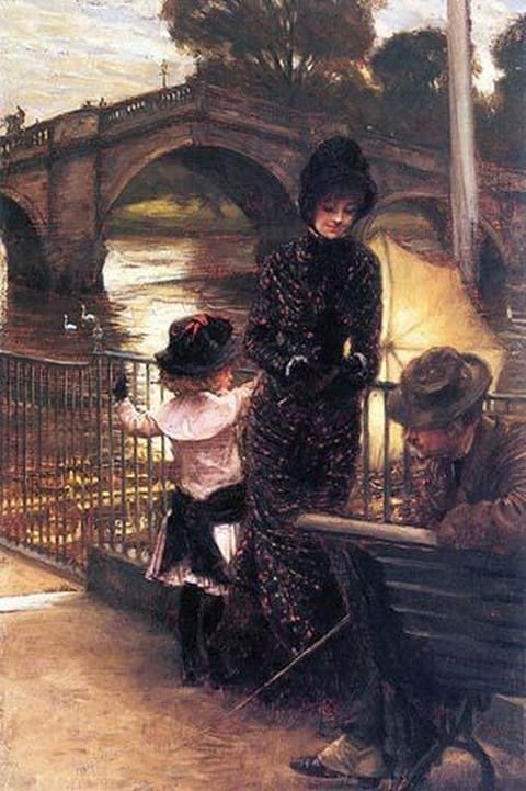 Richmond on the Thames by James Tissot - Art Print