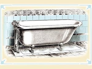 A Bathtub - Art Print