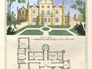 A Chateau in the Flemish Style by Richard Brown - Art Print