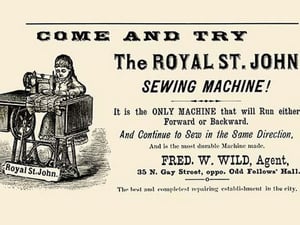 The Royal St. John Sewing Machine - Art Print