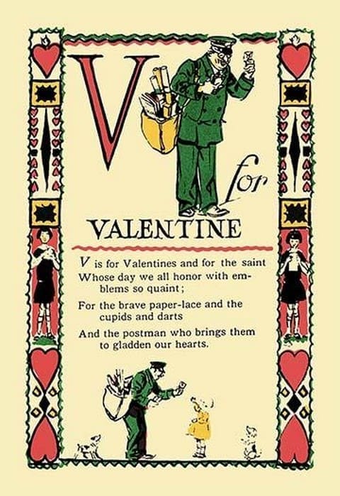 V for Valentine by Tony Sarge - Art Print