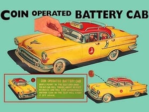 Coin Operated Battery Cab - Art Print