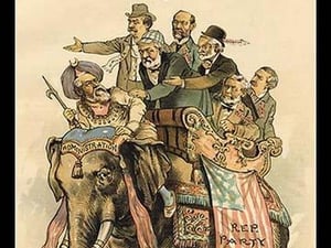 Judge Magazine: His Own Boss by Bernhard Gillam - Art Print