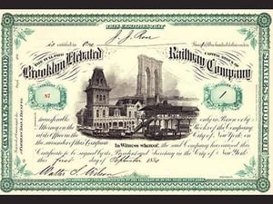 Brooklyn Elevated Rail Road Company - Art Print