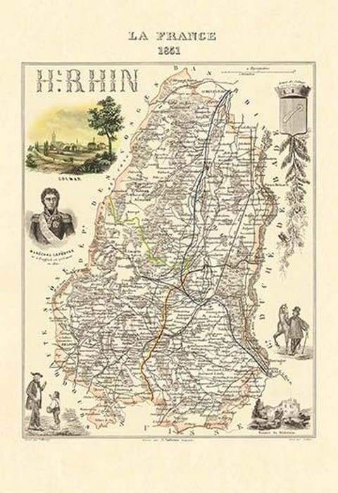 Haut-Rhin by Par M. Vuillemin - Art Print
