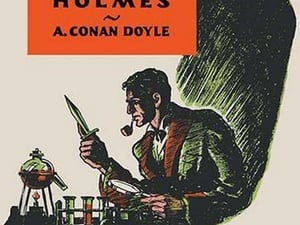 The Boys' Sherlock Holmes (book cover) by Charles Livingston Bull - Art Print