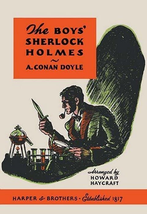The Boys' Sherlock Holmes (book cover) by Charles Livingston Bull - Art Print